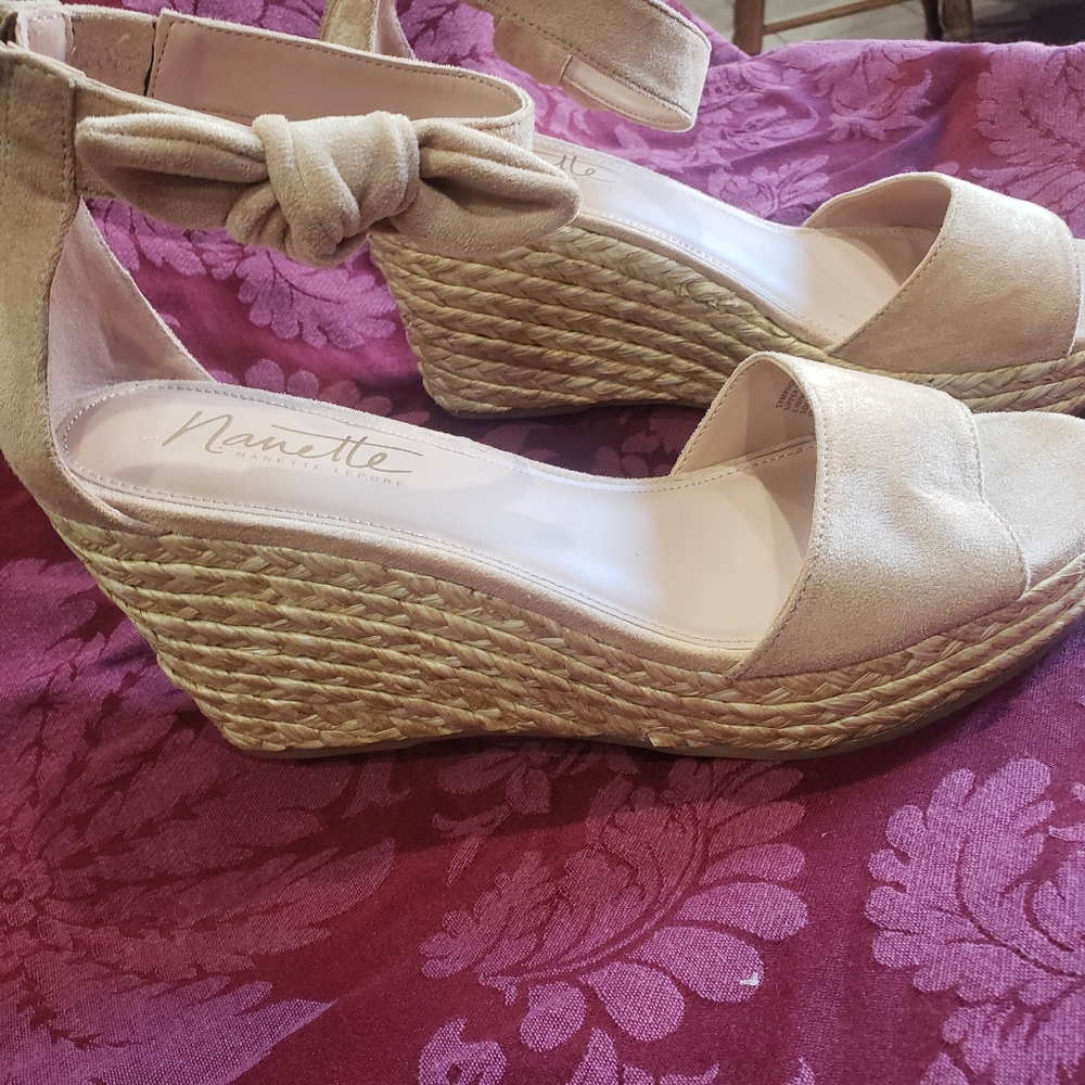 nanette lepore Beige Women Sandals Size 11, New Wi
